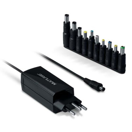 Mini Fonte de Alimentação Carregador Universal para Notebook 65w Multilaser - CB123