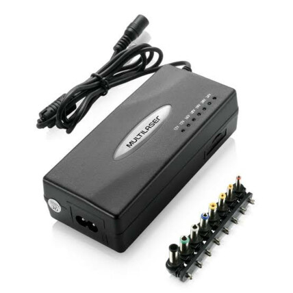 Fonte de Alimentação Carregador Universal para Notebook com 9 Pinos 90w Multilaser - CB007