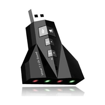 Adaptador Placa de Som Usb Duplo para Headset Fone e Microfone - LT-223 / LT-SK002