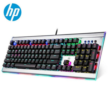 Teclado Gamer Mecânico HP Usb Anti Ghosting com Led RGB - GK520 