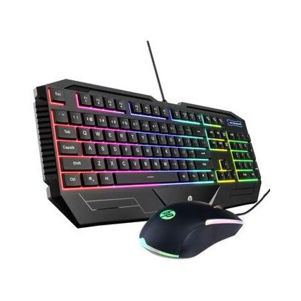 Kit Teclado + Mouse Gamer HP Usb Membrana com Led - GK1100