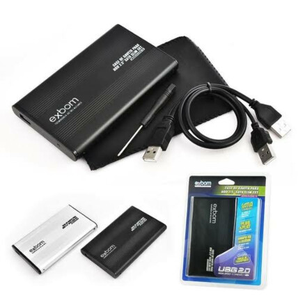 Case de Gaveta Usb 2.0 para Hdd 2.5" Sata Slim Externo no Blister Exbom - CGHD-10
