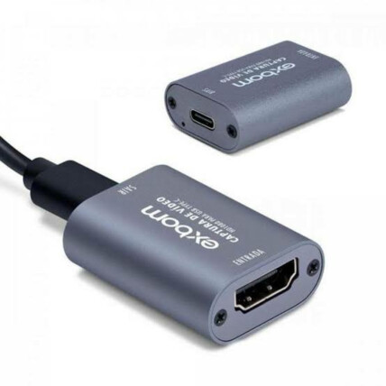 Placa de Captura de Vídeo HDMI para Usb Type-C 4k Exbom 03641- CV-U3C100