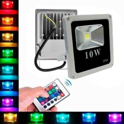 Refletor 10W Slim RGB com Controle Lux Power - RS-RGB10W
