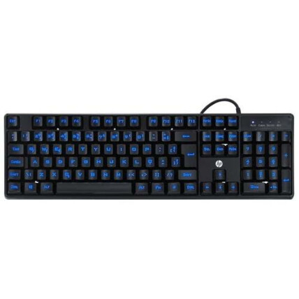 Teclado Gamer Usb Membrana com Iluminação Led - Preto HP - K300