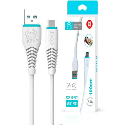 Cabo Carregador V8 USB 2.4a 1 Metro EBAI - FZF-19P6V