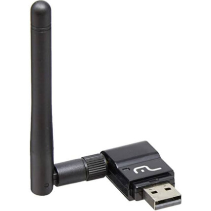 Adaptador Wireless Multilaser High Power 150mbps Antena 3dbi Preto - RE034