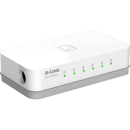 Switch D-Link 5 Portas Fast Ethernet 200Mbps - DES-1005C