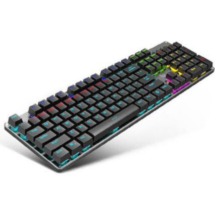Teclado Gamer Mecânico HP Usb Com Iluminação Led - GK400F Chumbo