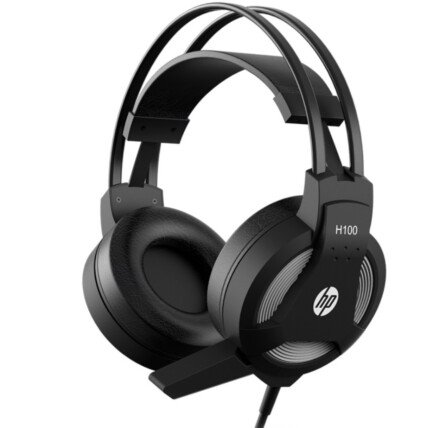 Headset Gamer HP com microfone Estéreo Conexão 2 P2 e Usb Preto - H100