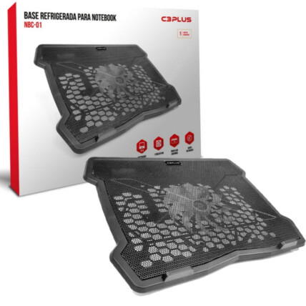Base Gamer para Notebook até 14 polegadas C3Tech Silenciosa - NBC-01BK