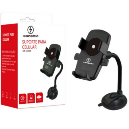 Suporte Veicular para Celular Universal Articulado - KA-C006