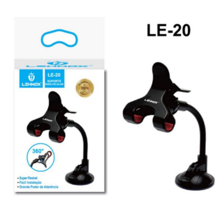 Suporte Veicular para Celular Articulado tipo Presilha - LE-20