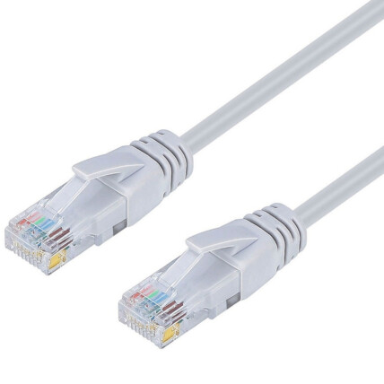 Cabo de Rede Conector RJ45 Cat5 com 5 Metros Cinza - 03494