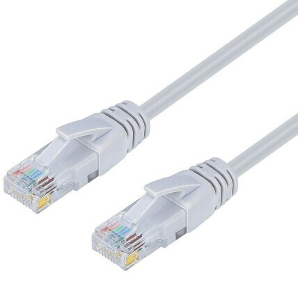 Cabo de Rede Conector RJ45 Cat5 com 10 Metros Cinza - 03493