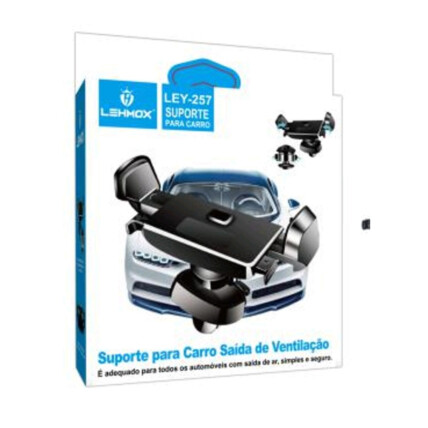 Suporte para Celular Universal de Saída de Ar Carro Lehmox - LEY-257