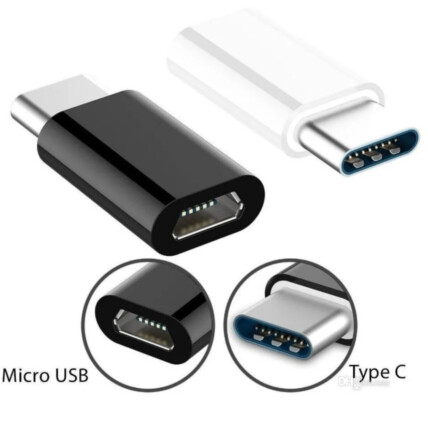 Adaptador Type-C Macho para Micro USB V8 Fêmea Verde - ZJT-C-V8/B