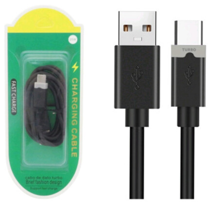 Cabo de Dados Type C Turbo USB com 1 Metro - KAP-318-TY