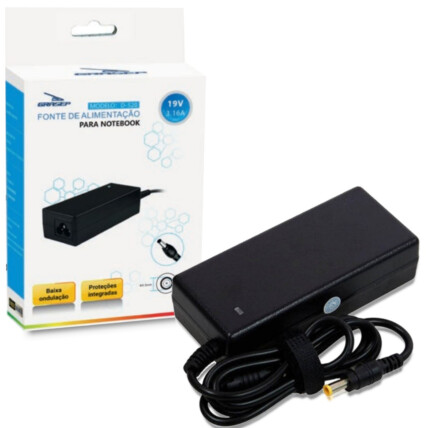 Fonte de Notebook para Samsung 65W 19V 3.16A 5.5x3.0mm Knup - KP/D-520