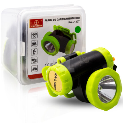 Lanterna de Cabeça Recarregável Usb KAPBOM - KA-L1307