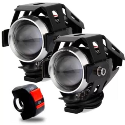 Faróis de Milha com LED Auxiliar para Moto Luatek - LK-U5 Mini