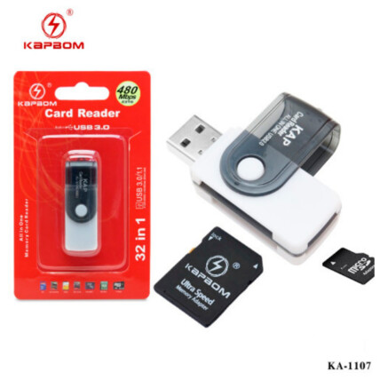 Leitor De Cartão De Memoria Adaptador USB 480mbps KAPBOM - KA-1107