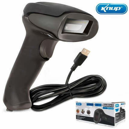Leitor de Código de Barras Laser com Fio Knup - KP-1017