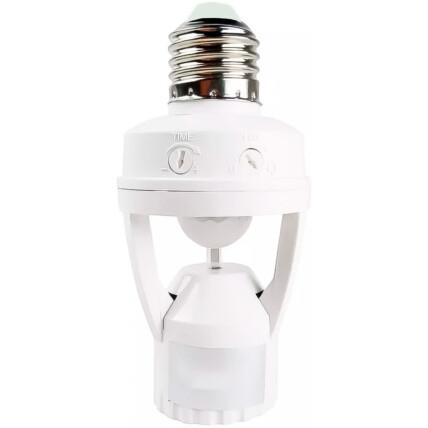 Soquete para Lâmpada E27 c/ Sensor de presença LUATEK - LK-6015