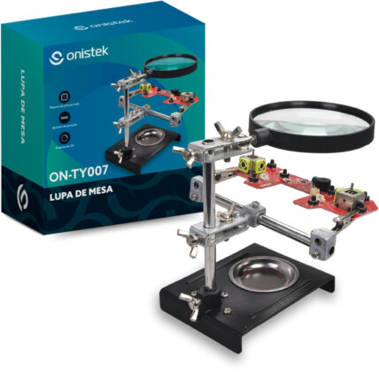 Lupa de Mesa 5x com Garras para Manutençao e Reparo ONISTEK ON-TY007