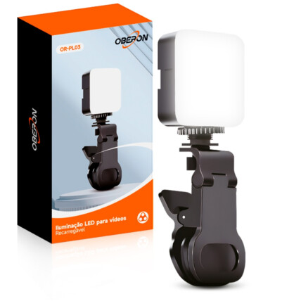 Iluminação LED para Fotos e Vídeos Profissional 7W OBERON - OR-PL03