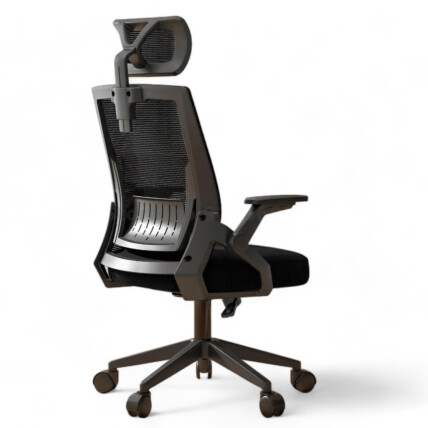 Cadeira de Escritório Ergonômica MetalRed M401 Preta com Altura Ajustável