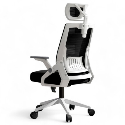 Cadeira de Escritório Ergonômica MetalRed M401 Branca com Altura Ajustável