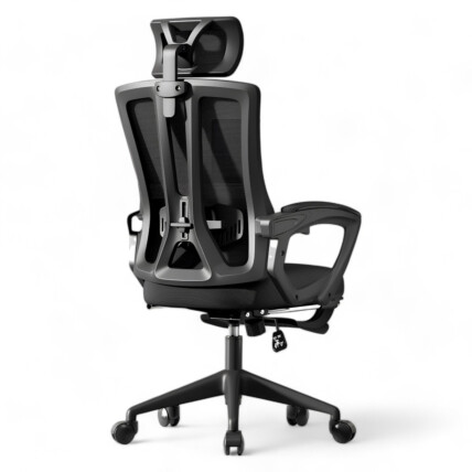 Cadeira Escritorio Ergonomica Giratória e com Altura Ajustavel MetalRed M858 - PRETO
