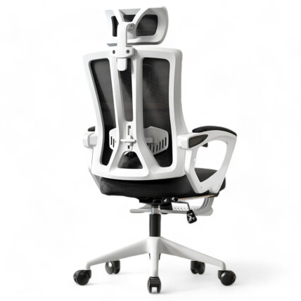 Cadeira Escritorio Ergonomica Giratória e com Altura Ajustavel MetalRed M858 - BRANCO
