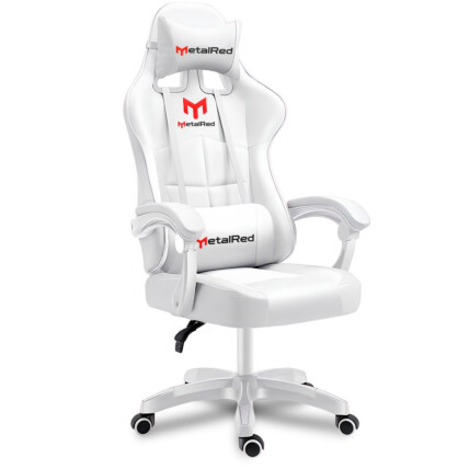 Cadeira Gamer Glacial MetalRed M3 Branca com almofadas