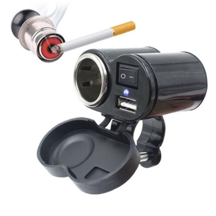 Carregador De Celular Gps e Acendedor Para Moto - CS-313A1