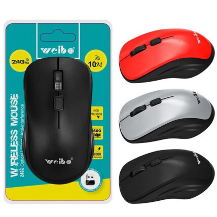 Mouse Óptico Sem Fio Wirless Usb WEIBO - LT-055