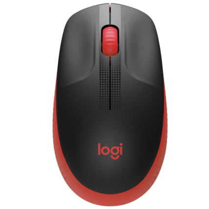 Mouse Sem Fio Wireless USB RC/NANO Logitech Vermelho - M190
