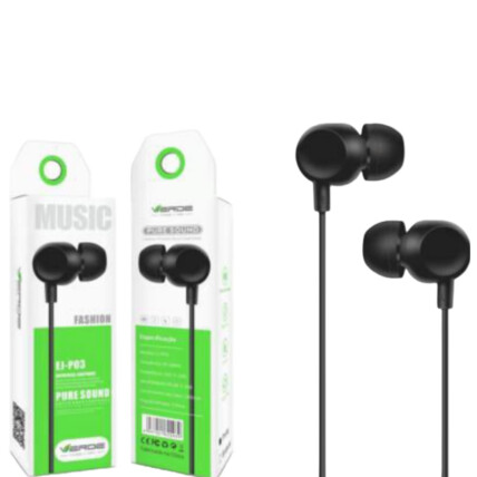 Fone de Ouvido com Microfone Plug 3,5mm P2 Pure Sound Verde - EJ-P03