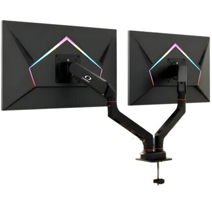 Suporte Monitor Duplo Articulado Vesa Para Mesa 2 Monitores 