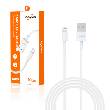 Cabo USB x Lightning Turbo 60W Carregamento Rápido 1 Metro - OR-C023/L