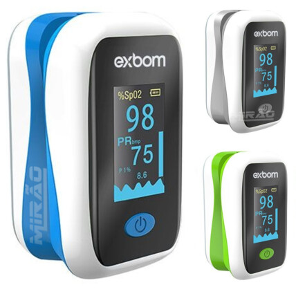 Oxímetro Com Tela Oled SPO2 e Cardíaca Exbom 03523 - OX-P52