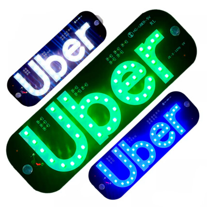 Painel de Led UBER USB com Ventosas KAPBOM - KA-1129