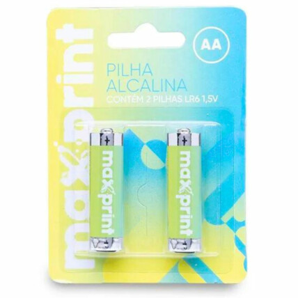 Pilha Alcalina AA Pequena MAXPRINT 1.5 V C/2 - 756339