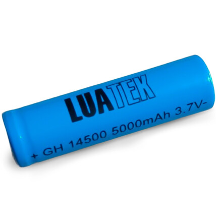 Pilha Recarregavel 14500 3.7V p/ Lanterna Luatek - LPJ-14500
