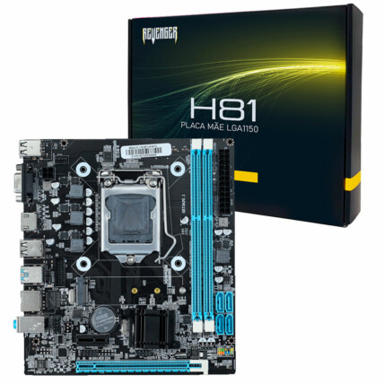 Placa Mãe para Intel LGA1150 2x ddr3 6 Usb Vga/Hdmi Knup - KP/G-H81