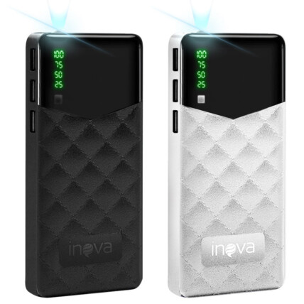 Power Bank Portátil 10000 mah com Visor de Led Inova - POW-1068