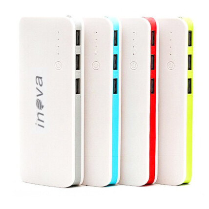 Power Bank 10000mah 3 Entradas Usb Com Lanterna Led Inova - POW-1019
