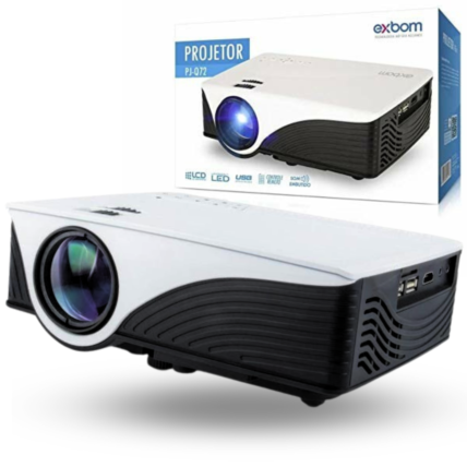 Projetor de Led 1200 Lumes Hdmi/Aux/Usb/Vga 03127 Exbom - PJ-Q72