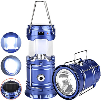 Lampião de Led Portátil Usb Recarregável Energia Solar KAPBOM - KA-5800